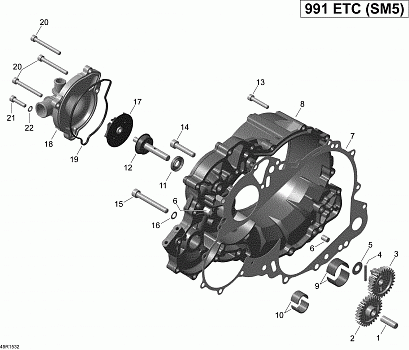 Clutch Cover And Water Pump _49R1532