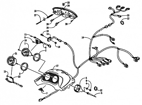 HEADLIGHT, INSTRUMENTS, AND WIRING ASSEMBLIES