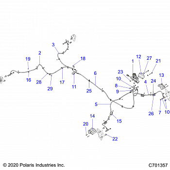 BRAKES, BRAKE LINES AND MASTER CYLINDER - G20GXJ99AP/AG/BP/BG (C701357)