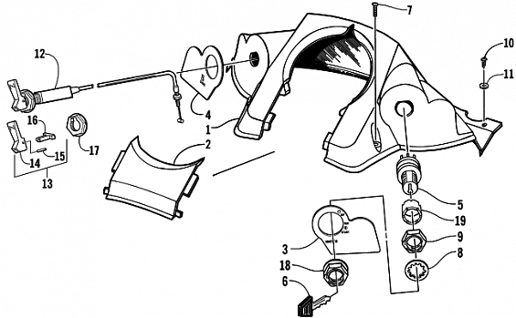 CONSOLE AND SWITCH ASSEMBLY