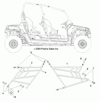 BODY, SIDE NETS - R10XH76AA (49RGRNETS10RZRS4)