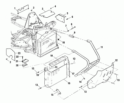 FRONT BUMPER and SHIELDS - A01BA50AA (4963716371A005)