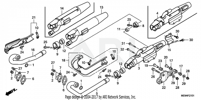 EXHAUST MUFFLER ('08-)