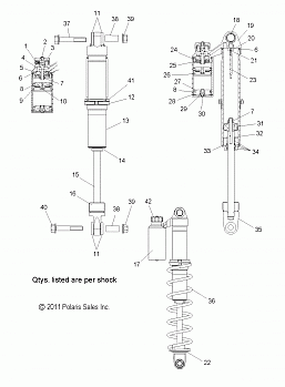 SUSPENSION, SHOCK, IFS - S15CL6/CW6 ALL OPTIONS (49SNOWSHOCKIFS7043731)