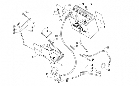 BATTERY AND TRAY ASSEMBLY