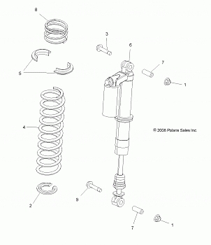 SUSPENSION, FRONT SHOCK MOUNTING - R12VE76FX/FI (49RGRSHOCKMTG09RZRI)