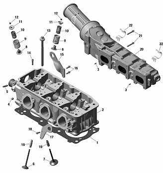 Engine - Cylinder Head And Exhaust Manifold