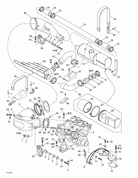 Engine Support And Muffler