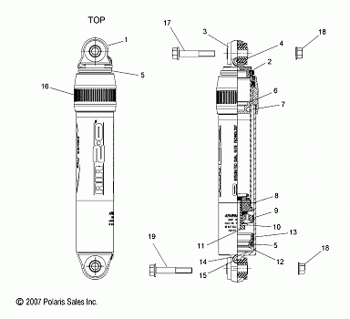 SUSPENSION, SHOCK, IFS (7043447) - S09PP7FS/FE (49SNOWSHOCKIFS7043315)