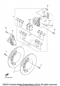 FRONT BRAKE CALIPER