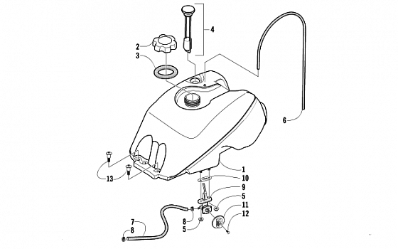 GAS TANK ASSEMBLY