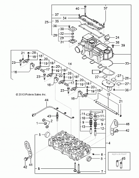 ENGINE, CYLINDER HEAD AND BONNET - R141D9JDA/2D9JDA (49BRUTUSCYLHD13)
