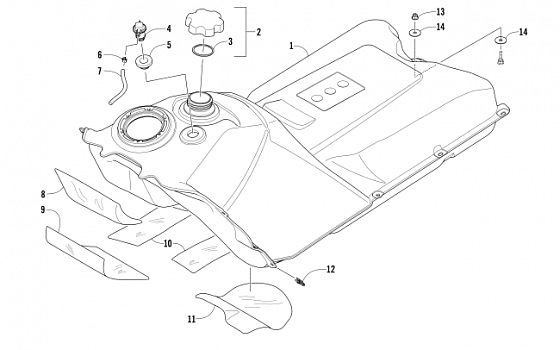 GAS TANK ASSEMBLY