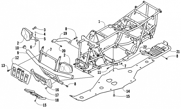 FRAME AND RELATED PARTS