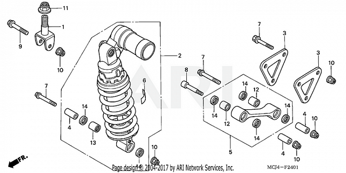 REAR SHOCK ABSORBER (2)