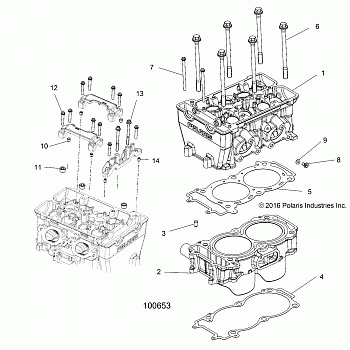 ENGINE, CYLINDER and HEAD - A18DCE87BB (100653)
