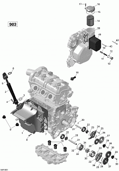 Engine Lubrication - 900-900 HO ACE