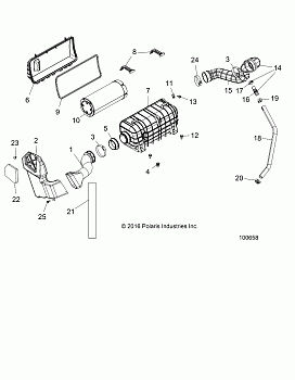 ENGINE, AIR INTAKE SYSTEM - A18DCE87BB (100658)