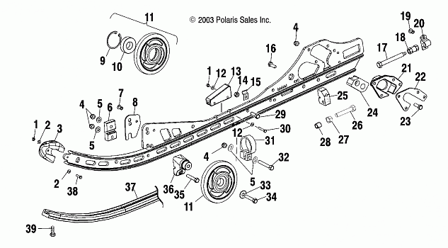 RAIL MOUNTING (M-10) - S04ND4BS/BSA (4988678867B14)