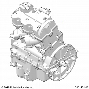 ENGINE, LONG BLOCK - A20SXM95AL/CAL (C101431-10)