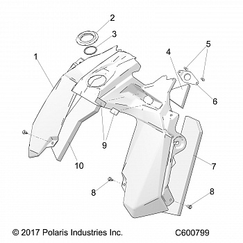 BODY, CONSOLE - S19EKB6PSL (C600799)