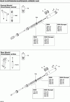 Take Apart Shock, Rear 550X