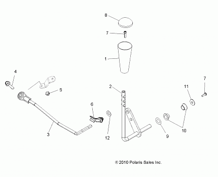 DRIVE TRAIN, GEAR SELECTOR - A14ZN8EAB/C/I/M/P/S (49ATVGEARSELECT11SPTRG850)