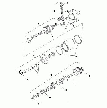 STARTING MOTOR - A01BG50(AA)(AB) (4963766376D012)