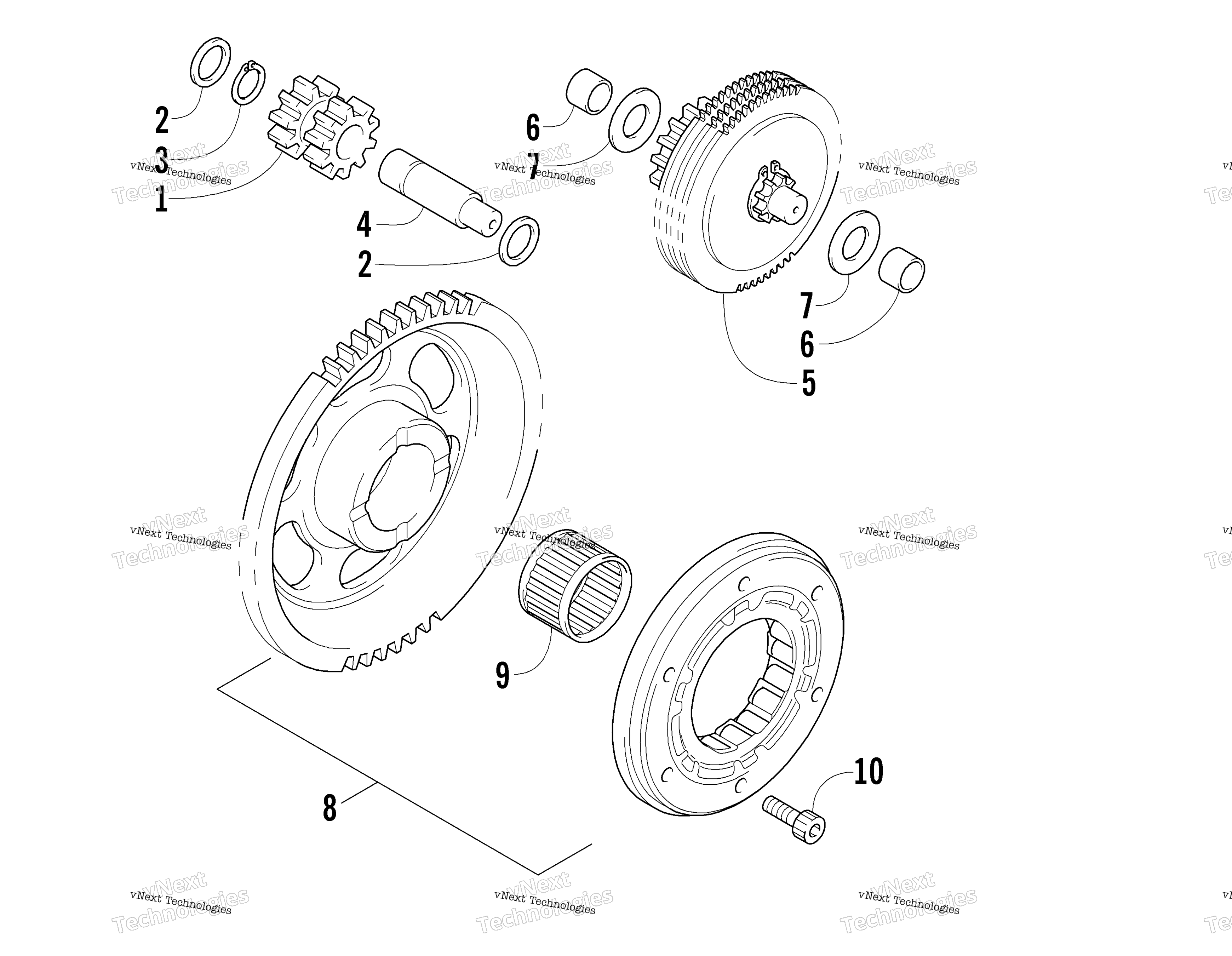 Стартер Clutch Assembly