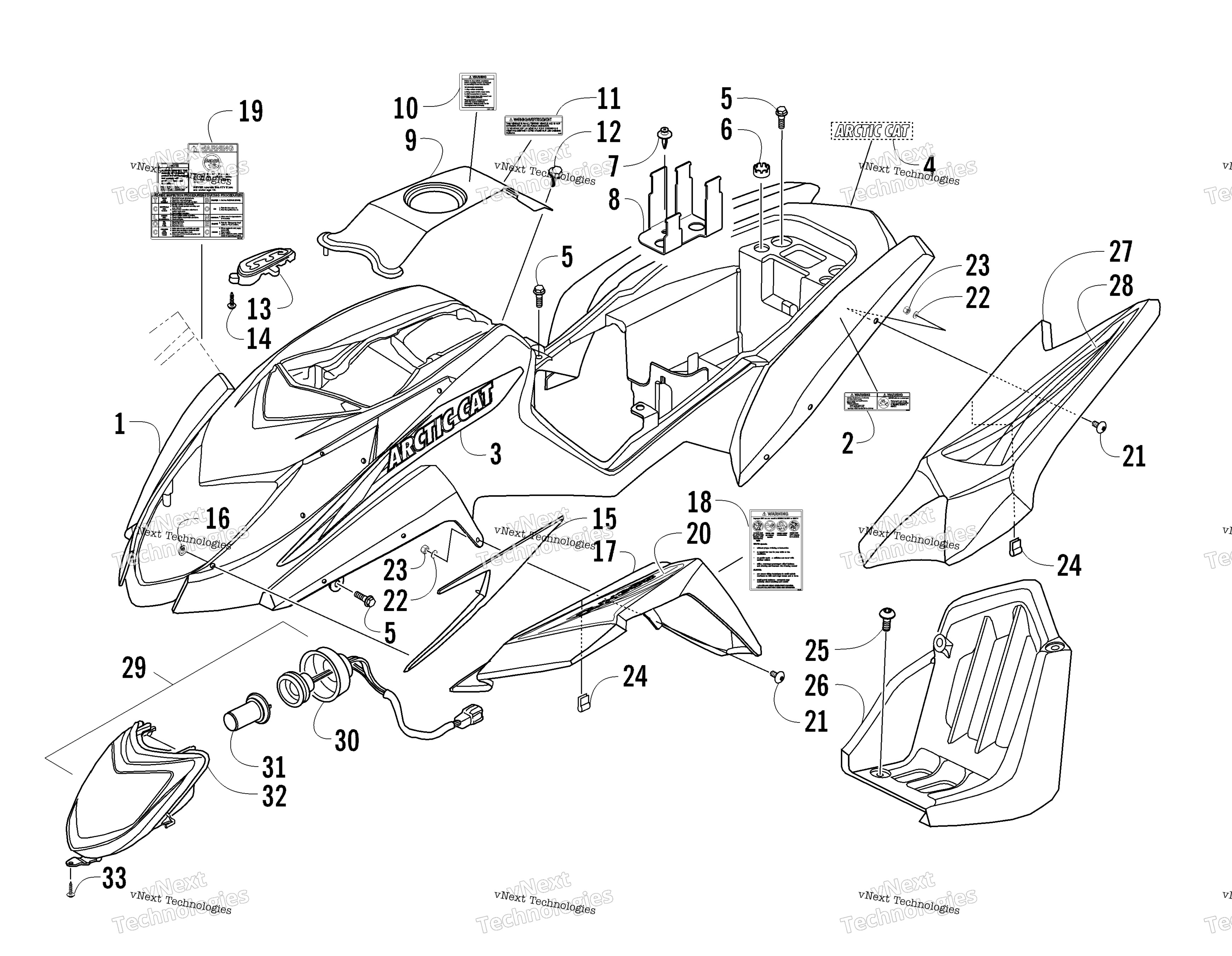 Узел панели кузова и фары