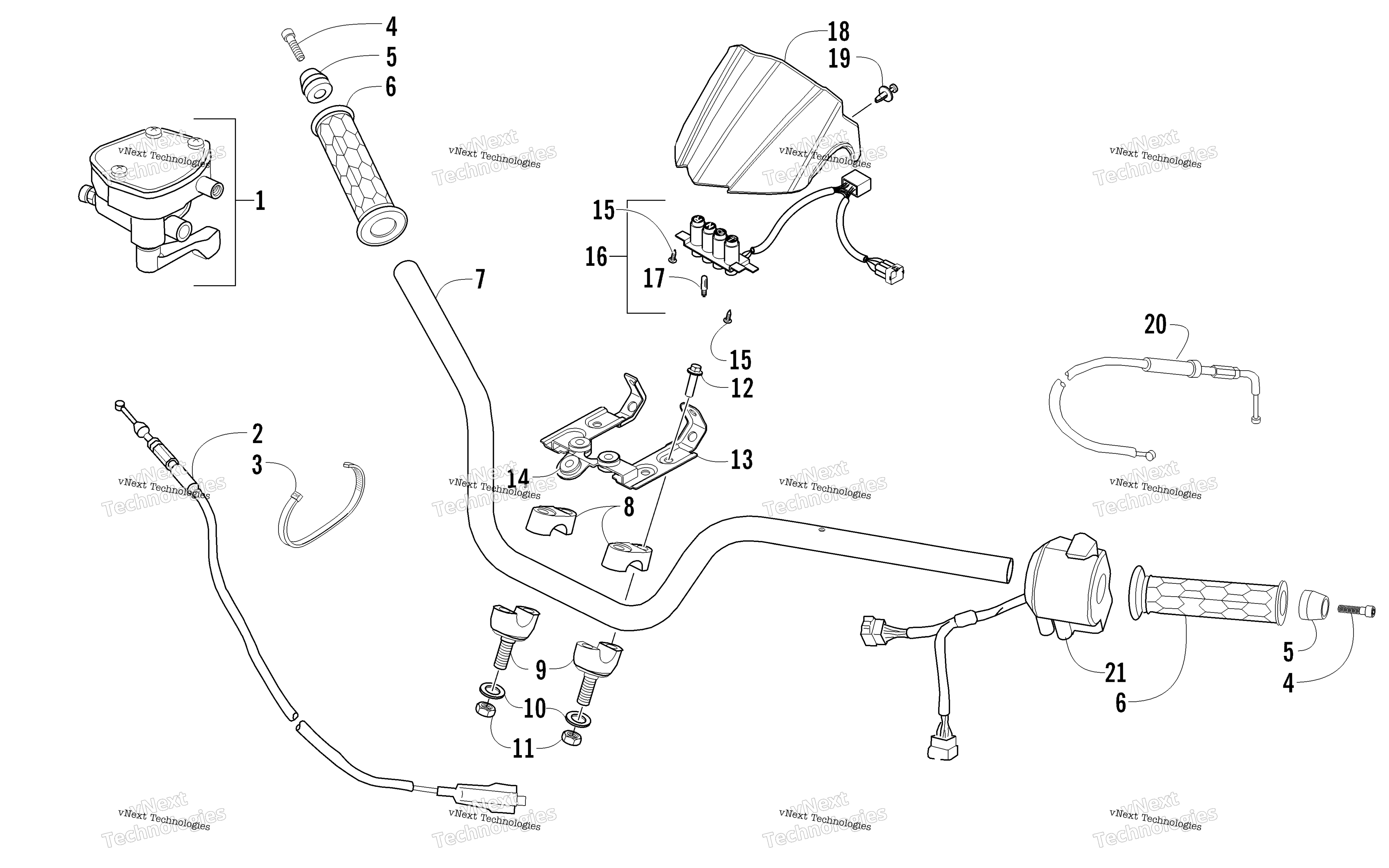 Руль And Controls Assembly