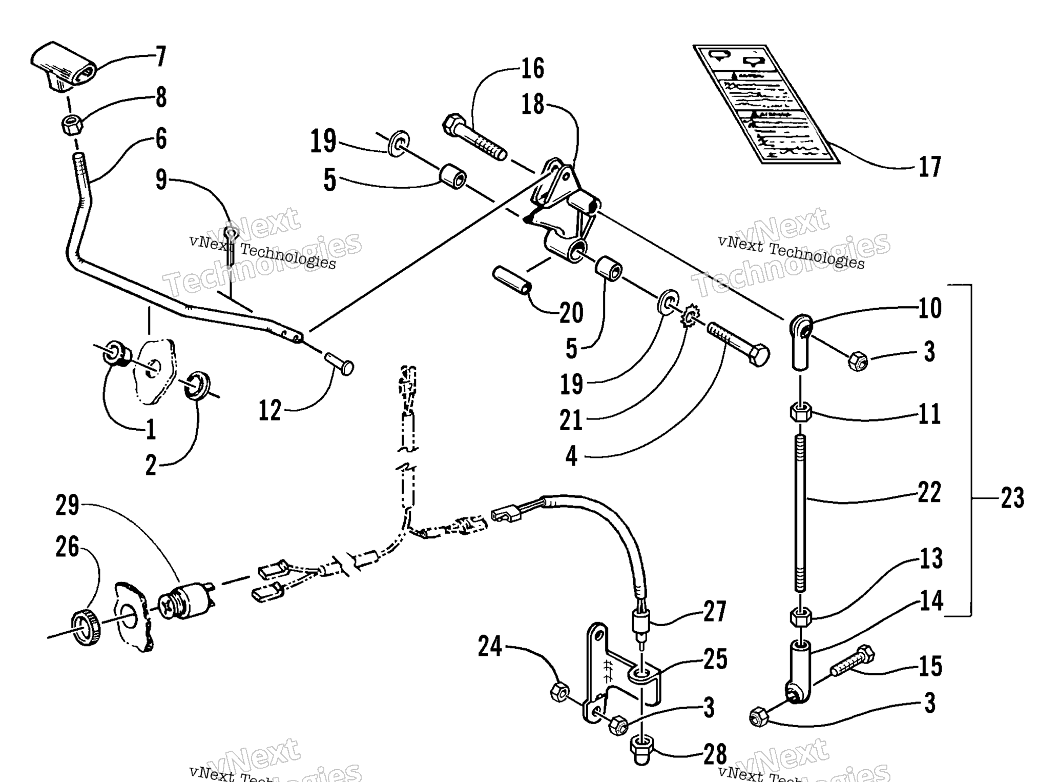 Задняя передача SHIFT LEVER ASSEMBLY