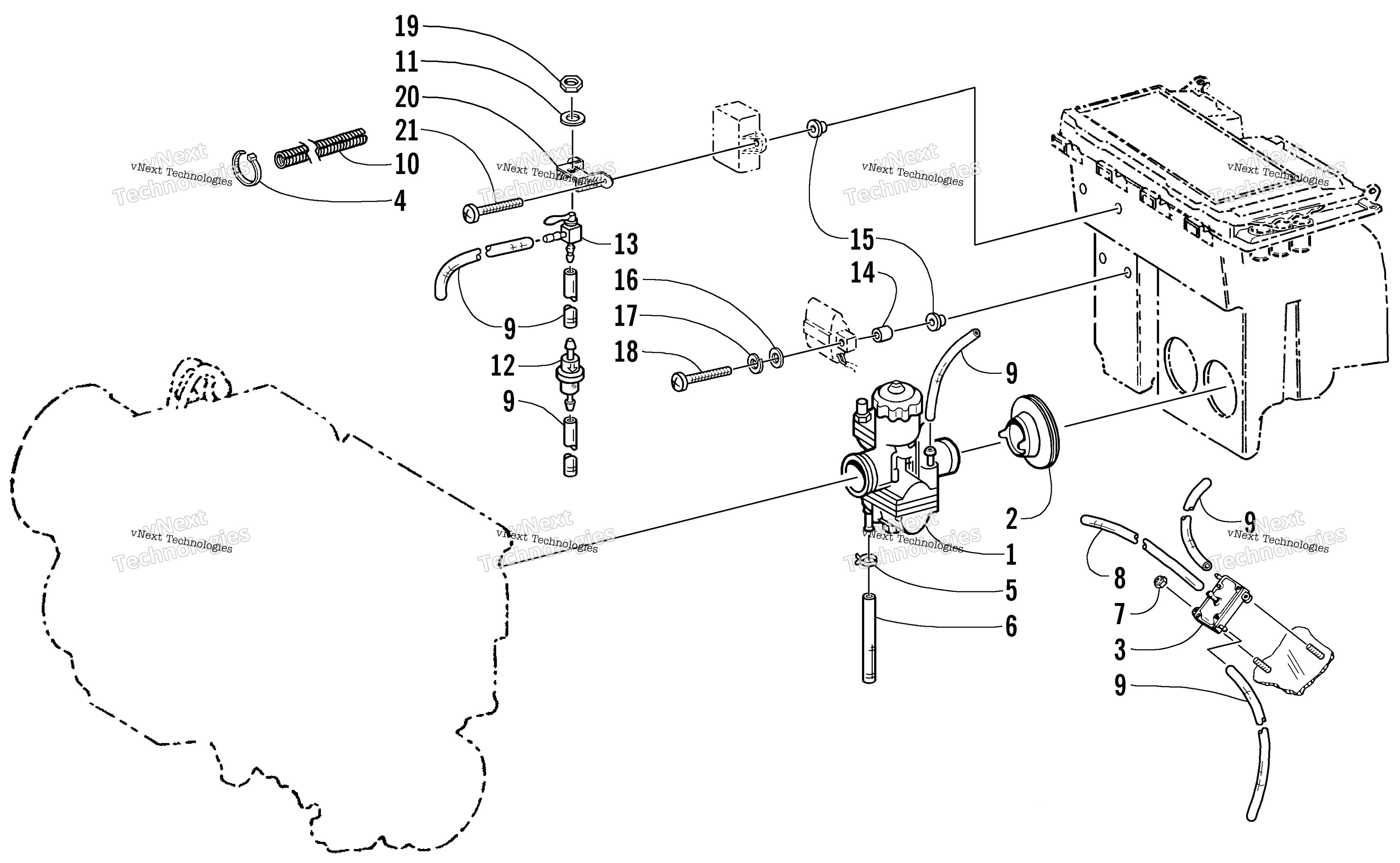 Карбюратор And Fuel Pump Assembly