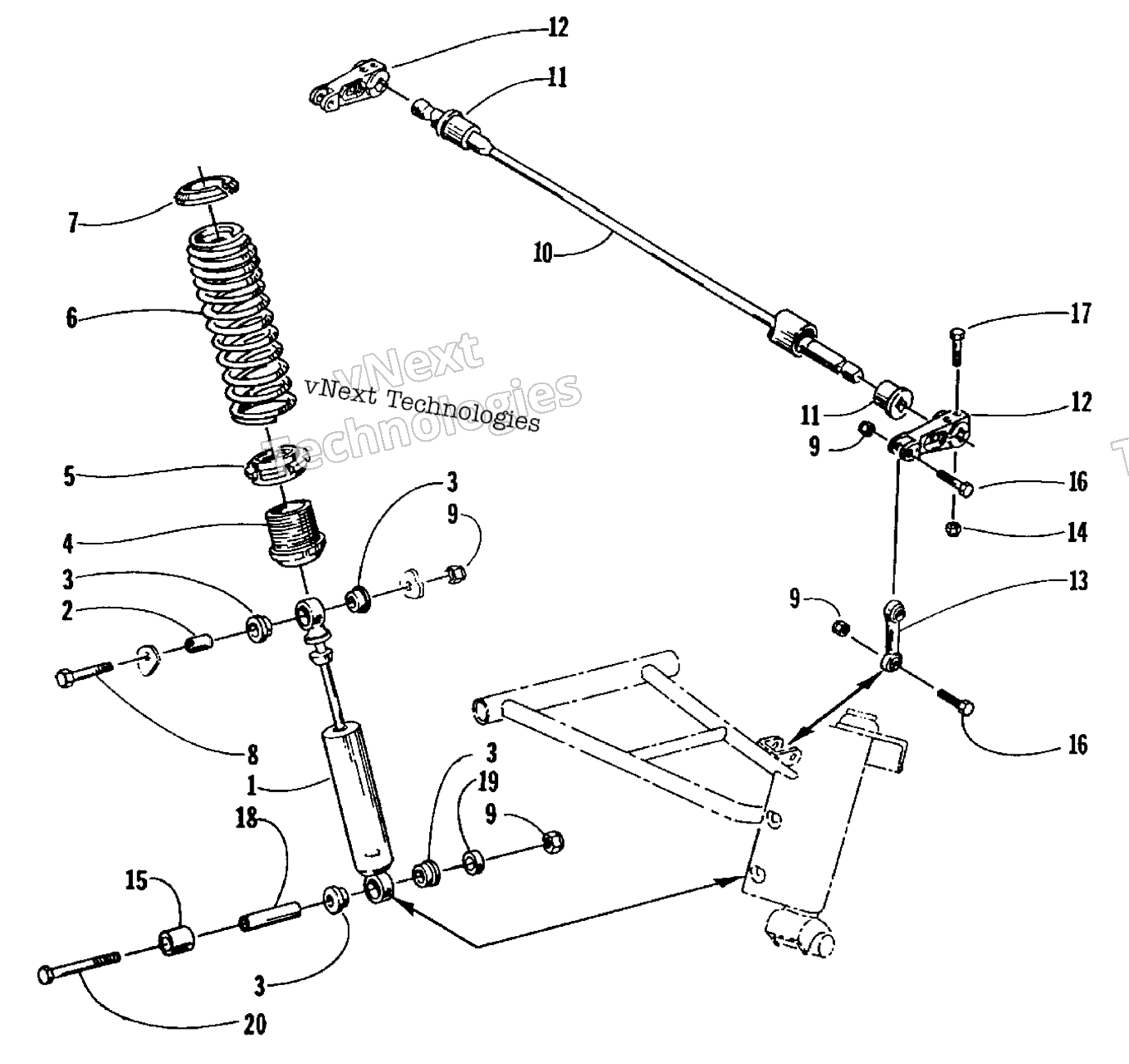 Амортизатор Absorber And Sway Bar Assembly