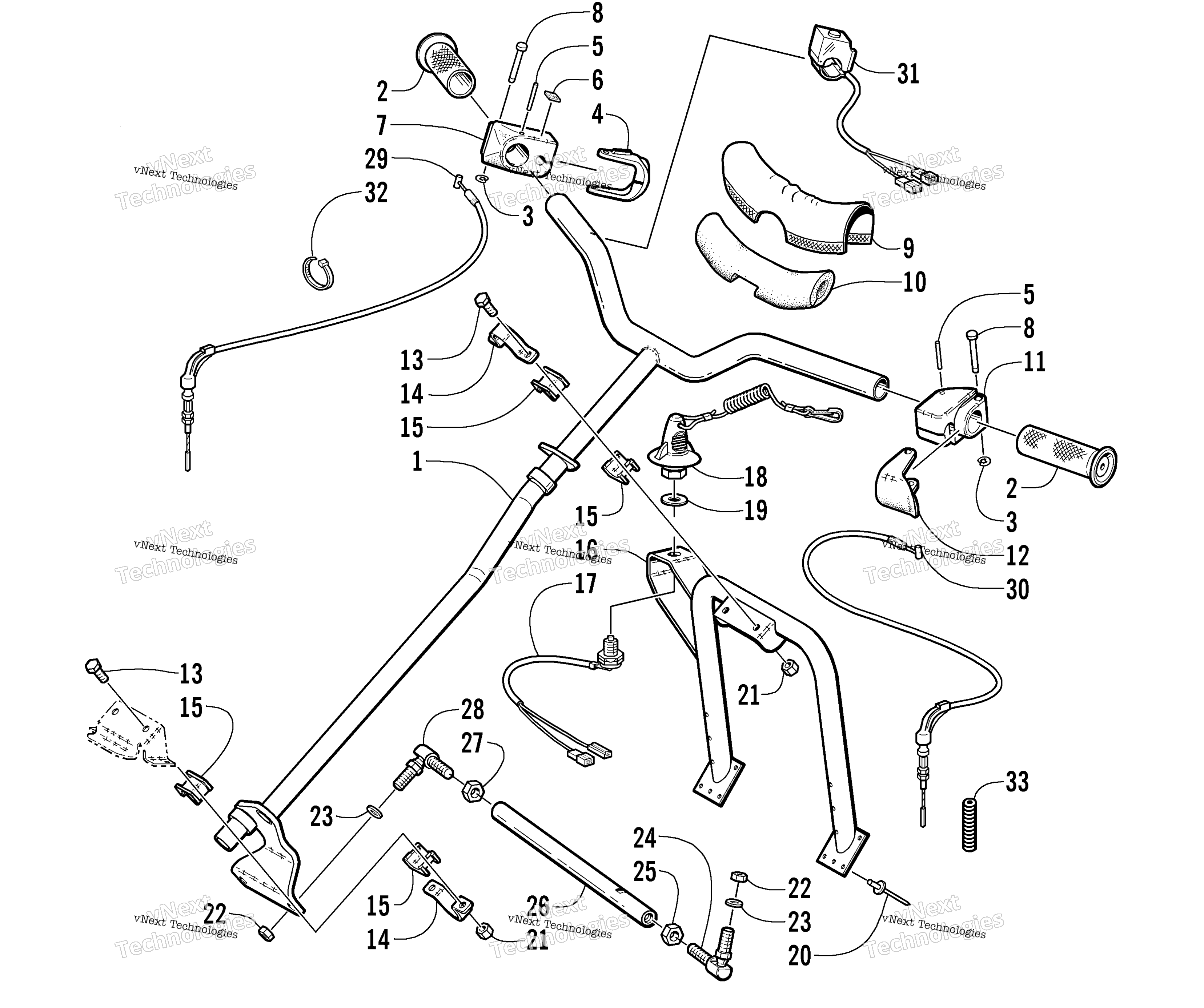 Рулевое управление Post And Tie Rod Assembly