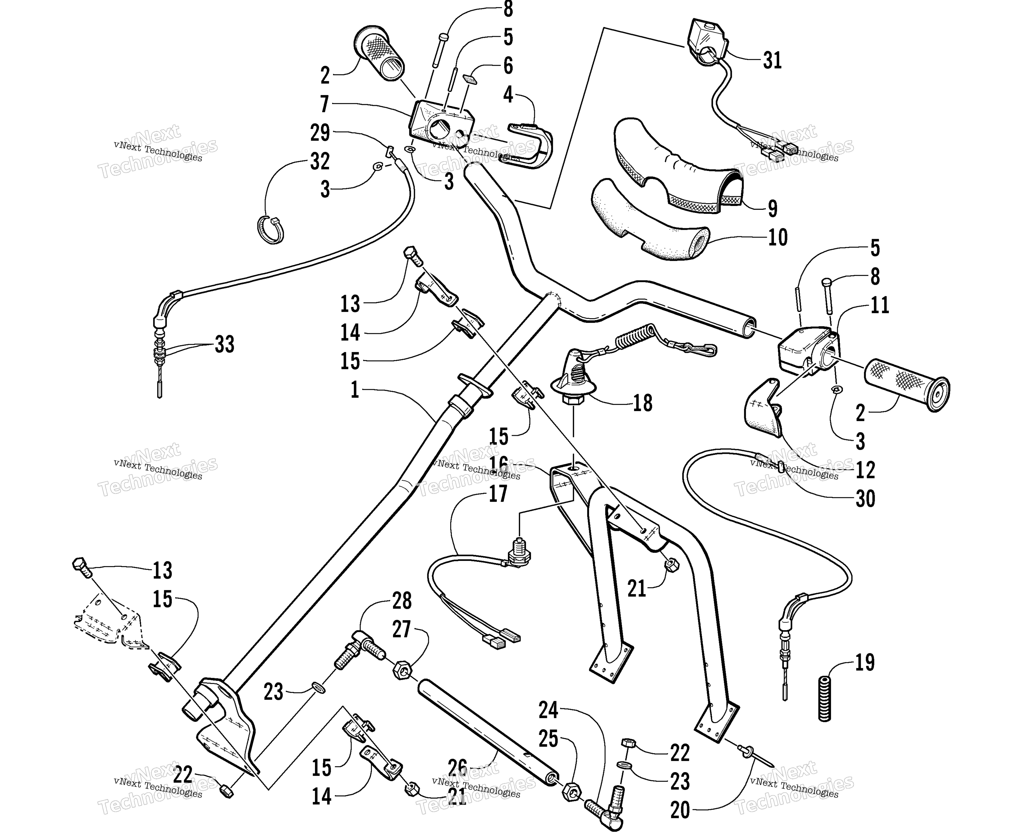 Рулевое управление Post And Tie Rod Assembly