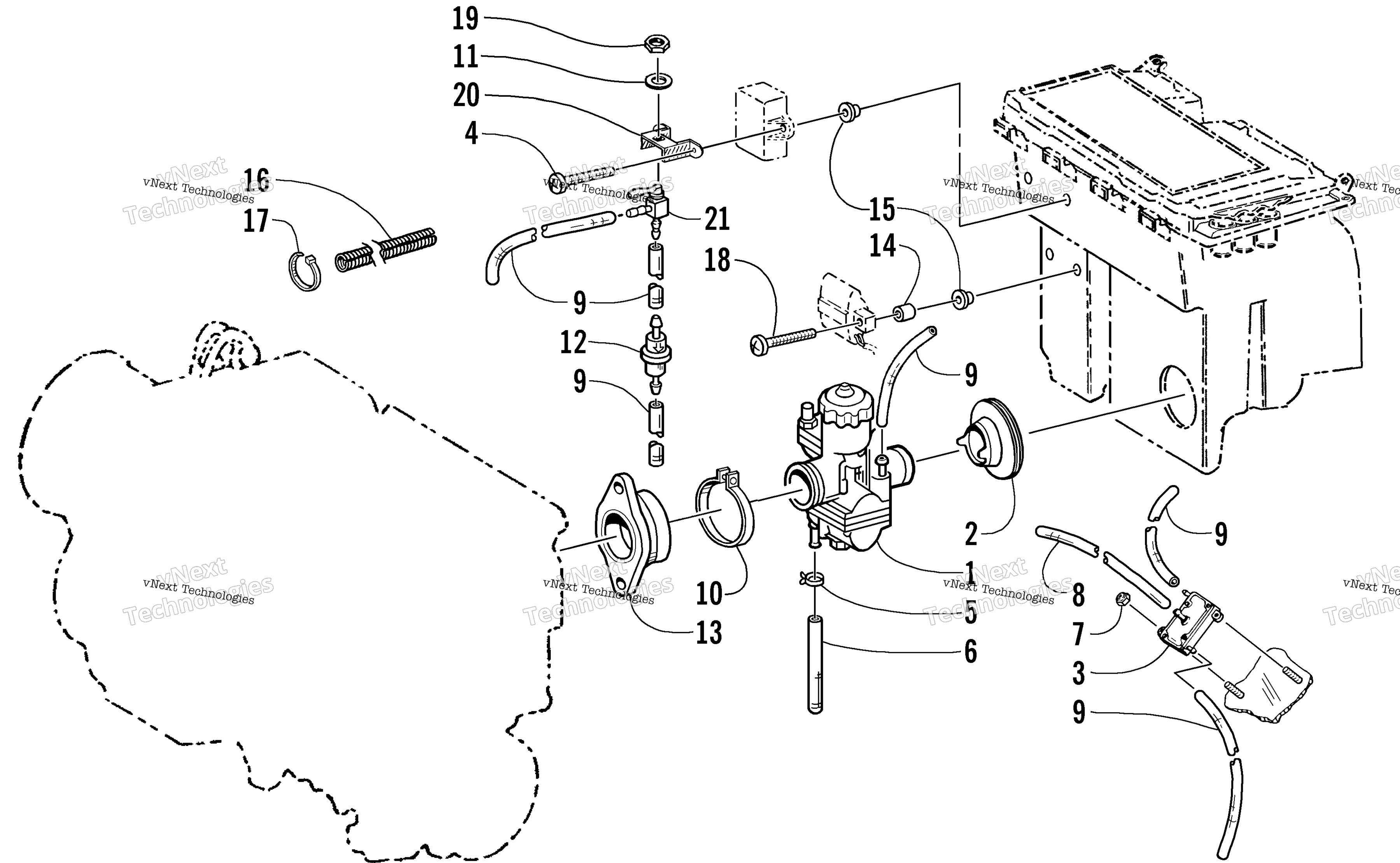 Карбюратор And Fuel Pump Assembly
