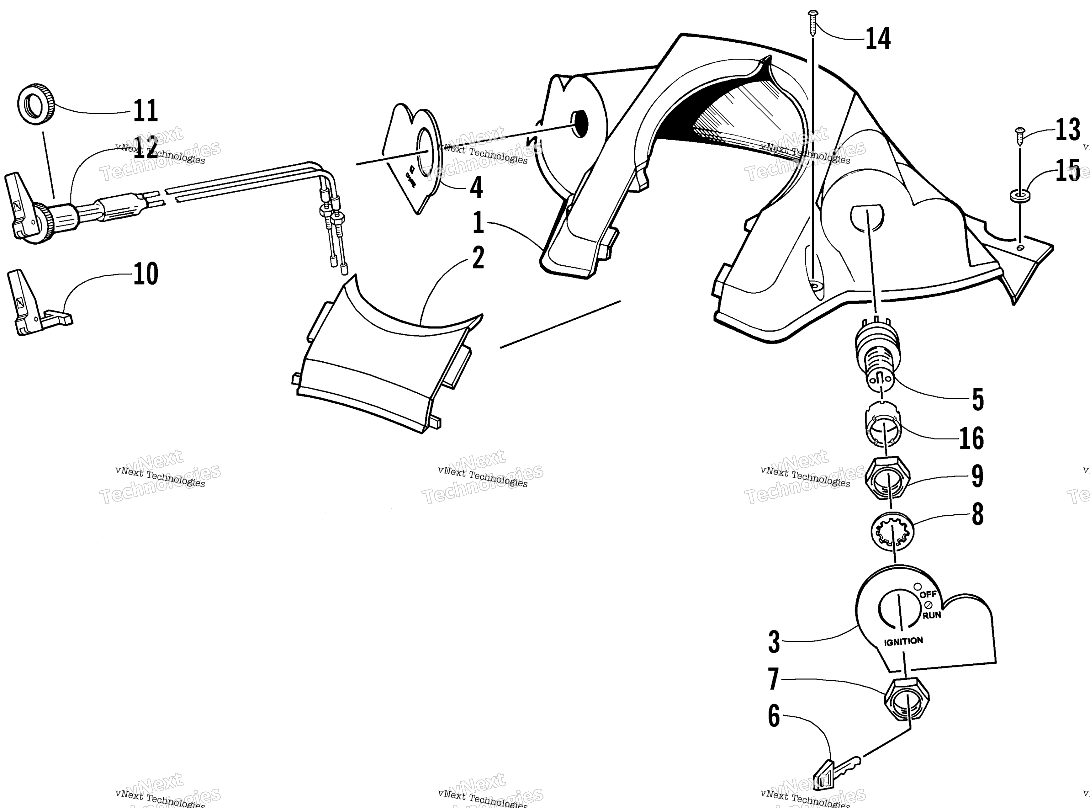 Консоль And Switch Assembly