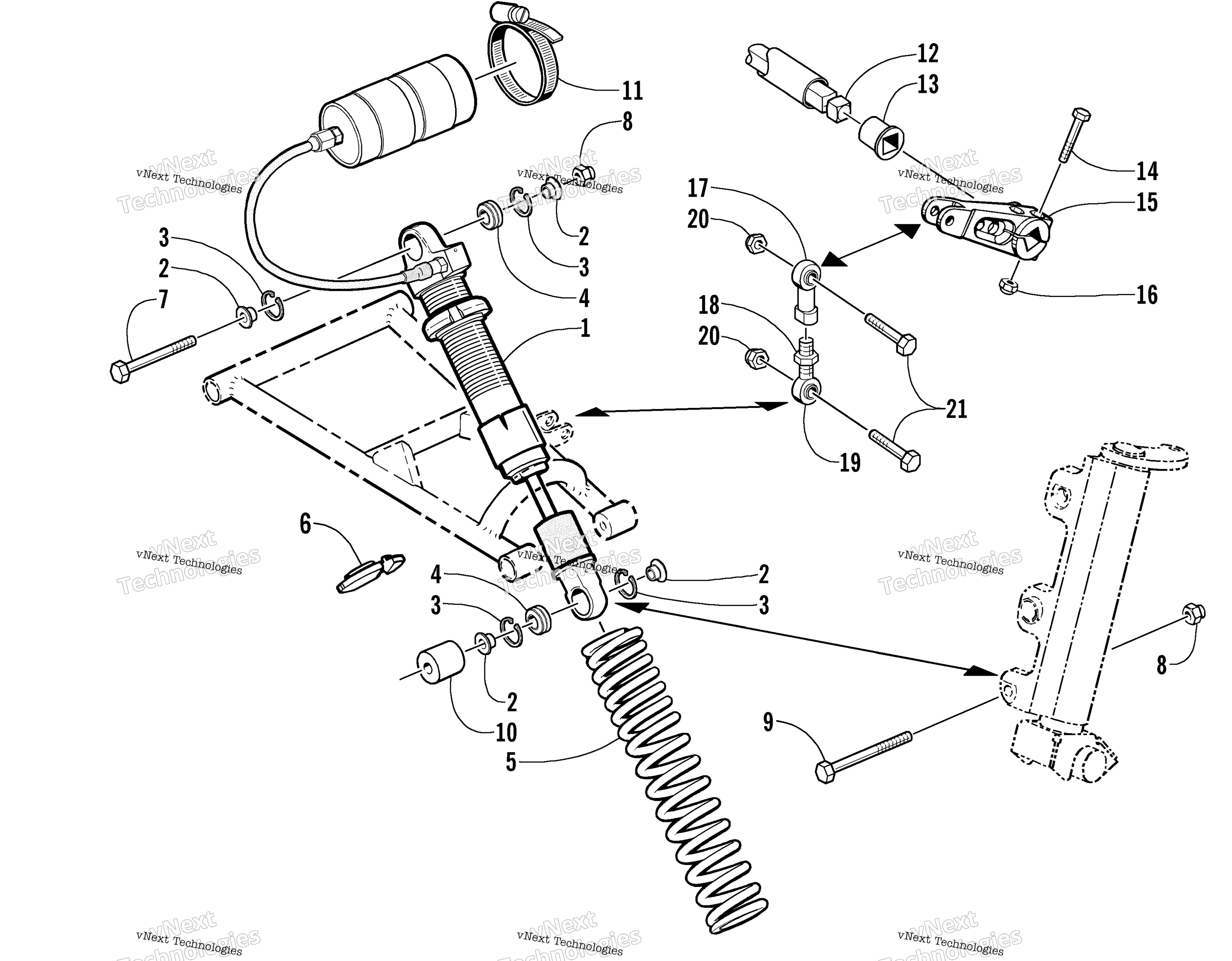 Амортизатор Absorber And Sway Bar Assembly (Cross Country)