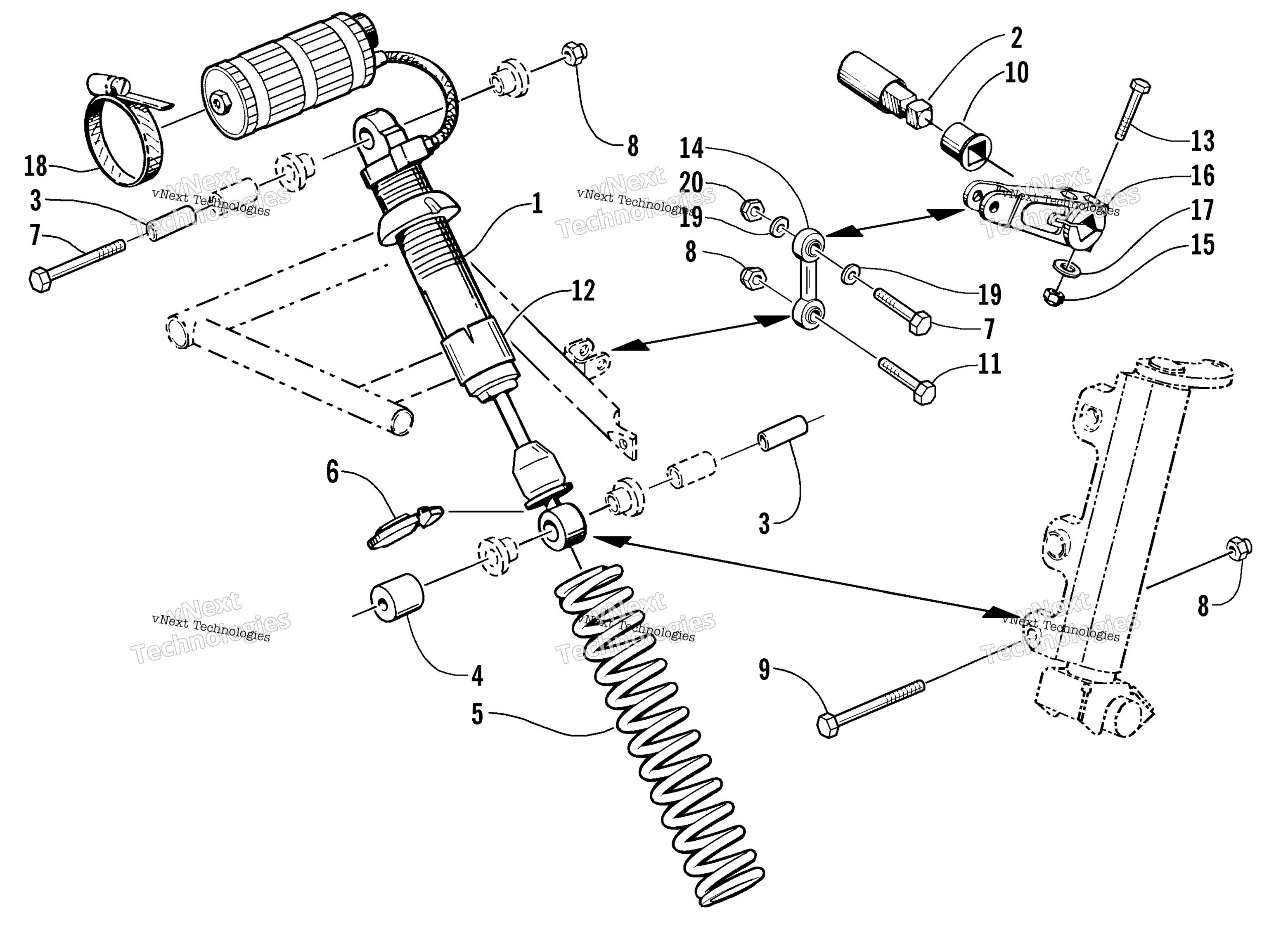 Амортизатор Absorber And Sway Bar Assembly