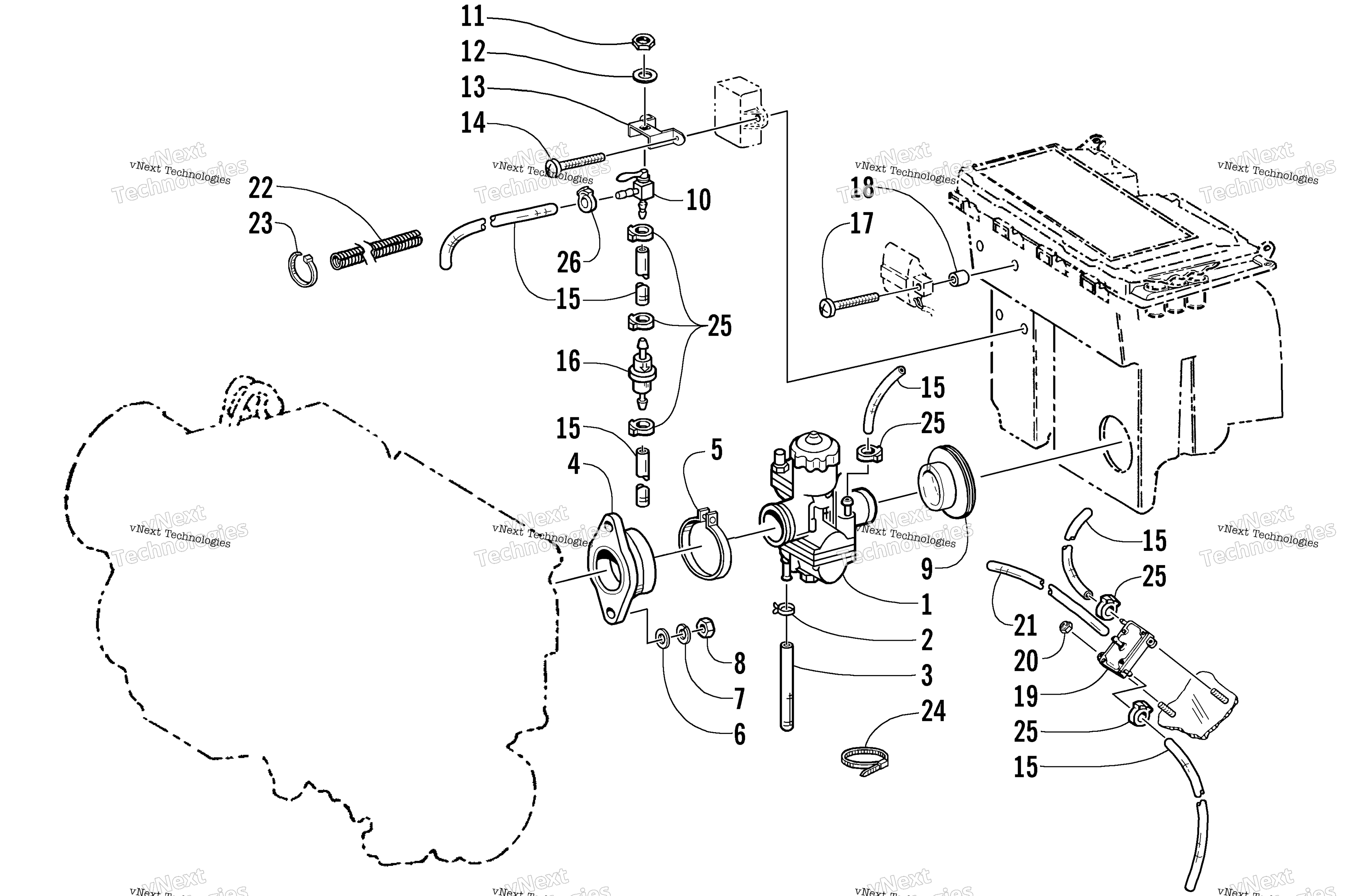 Карбюратор And Fuel Pump Assembly