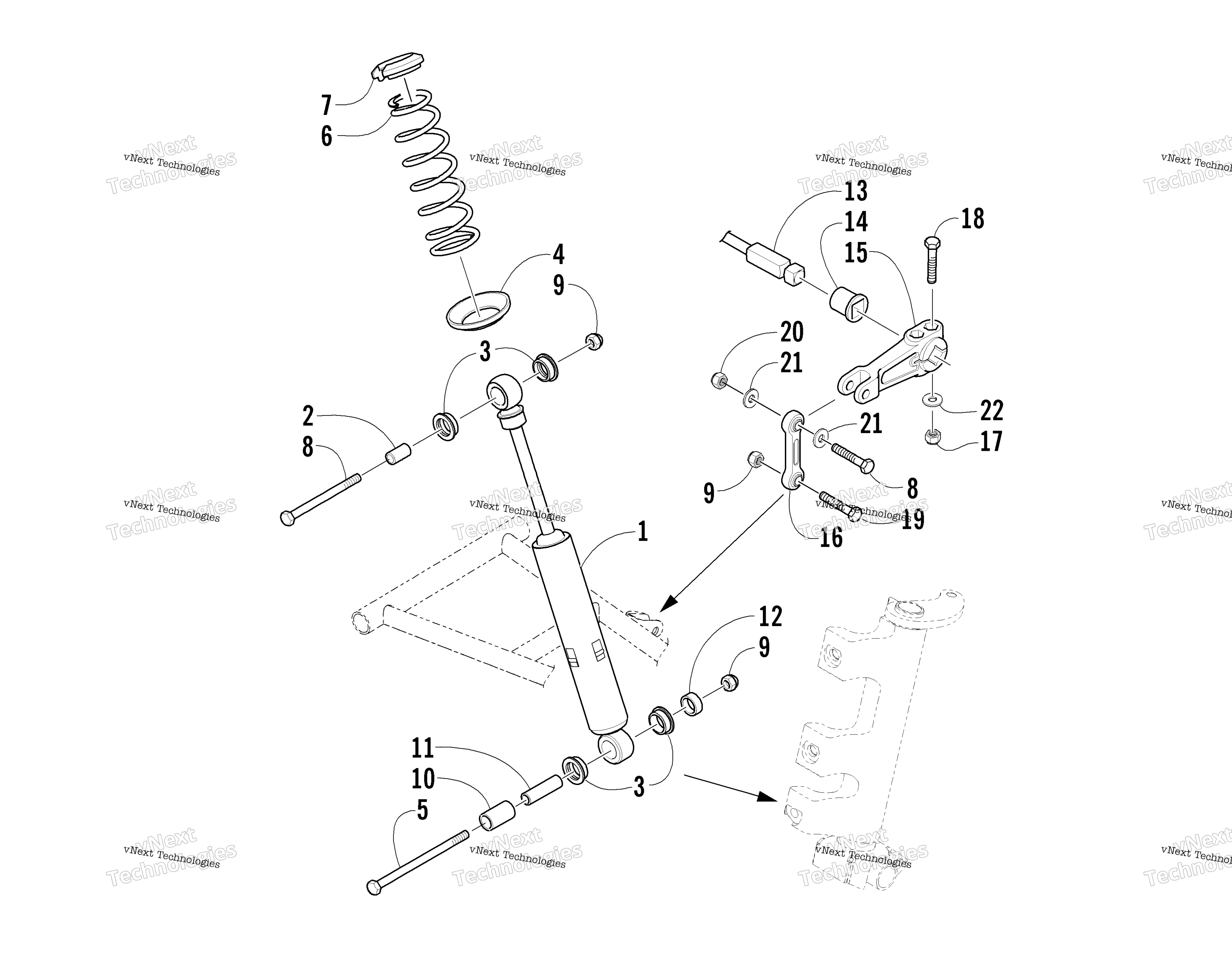 Амортизатор Absorber And Sway Bar Assembly