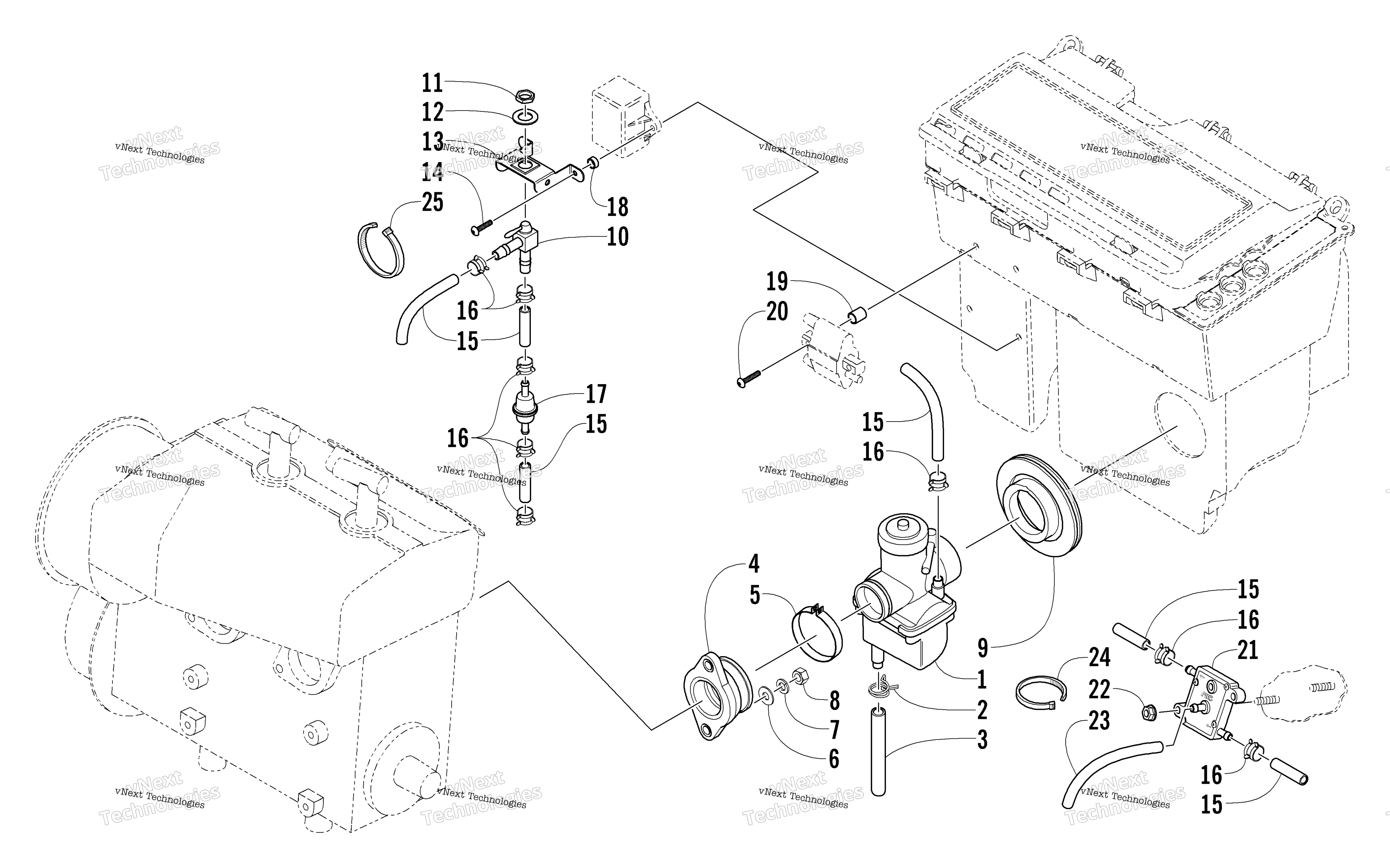 Карбюратор And Fuel Pump Assembly