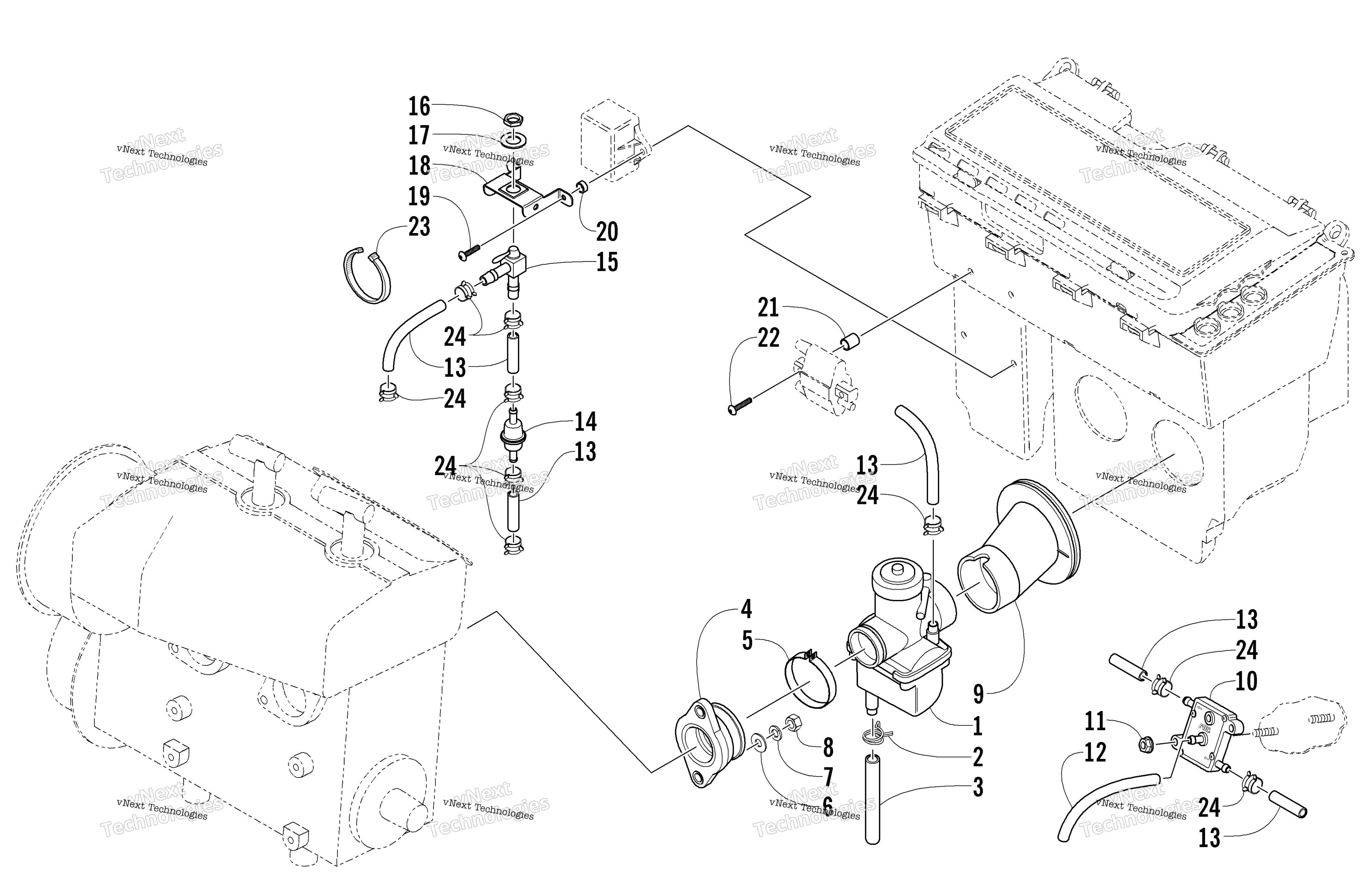 Карбюратор And Fuel Pump Assembly