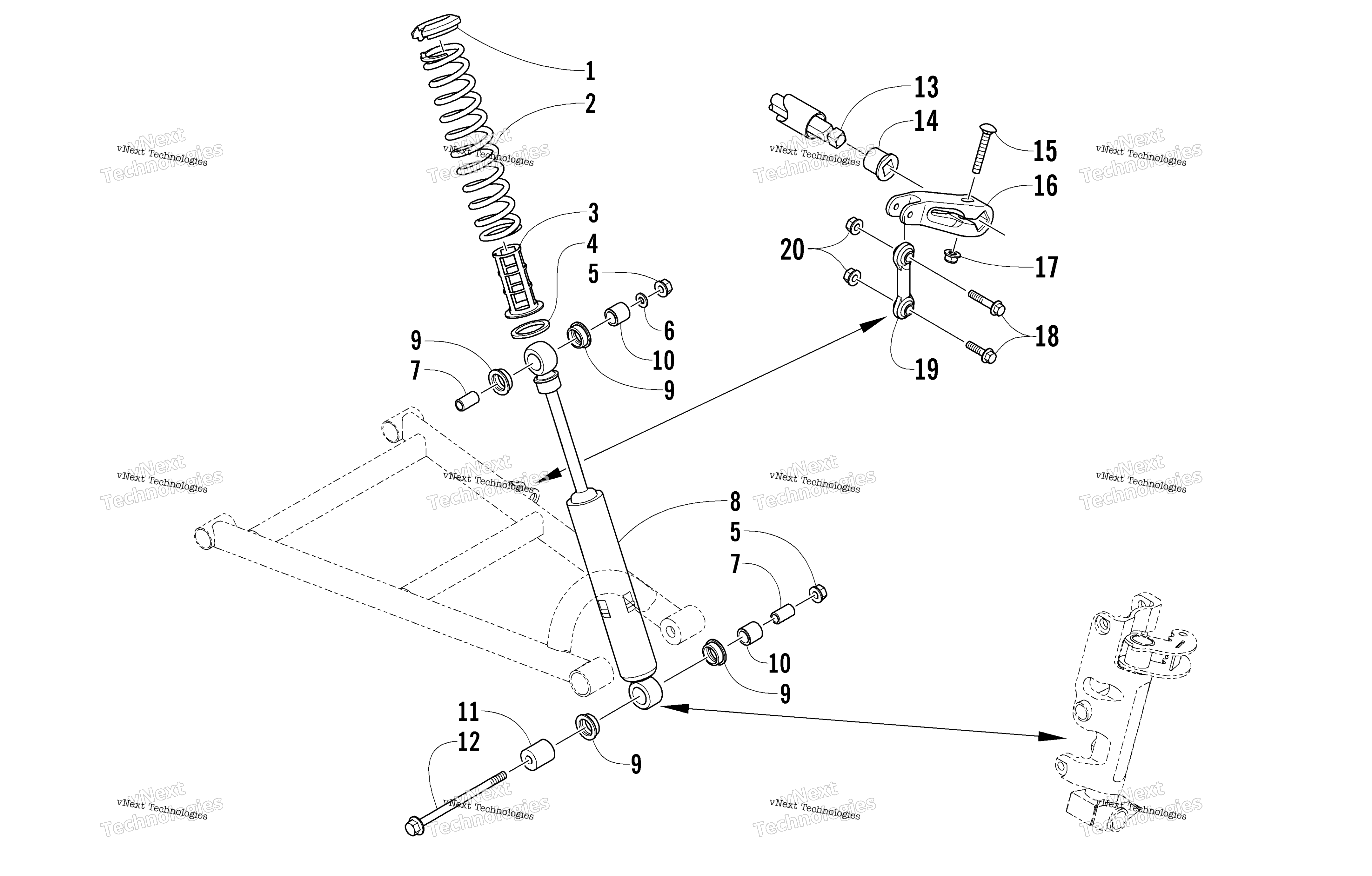 Амортизатор Absorber And Sway Bar Assembly