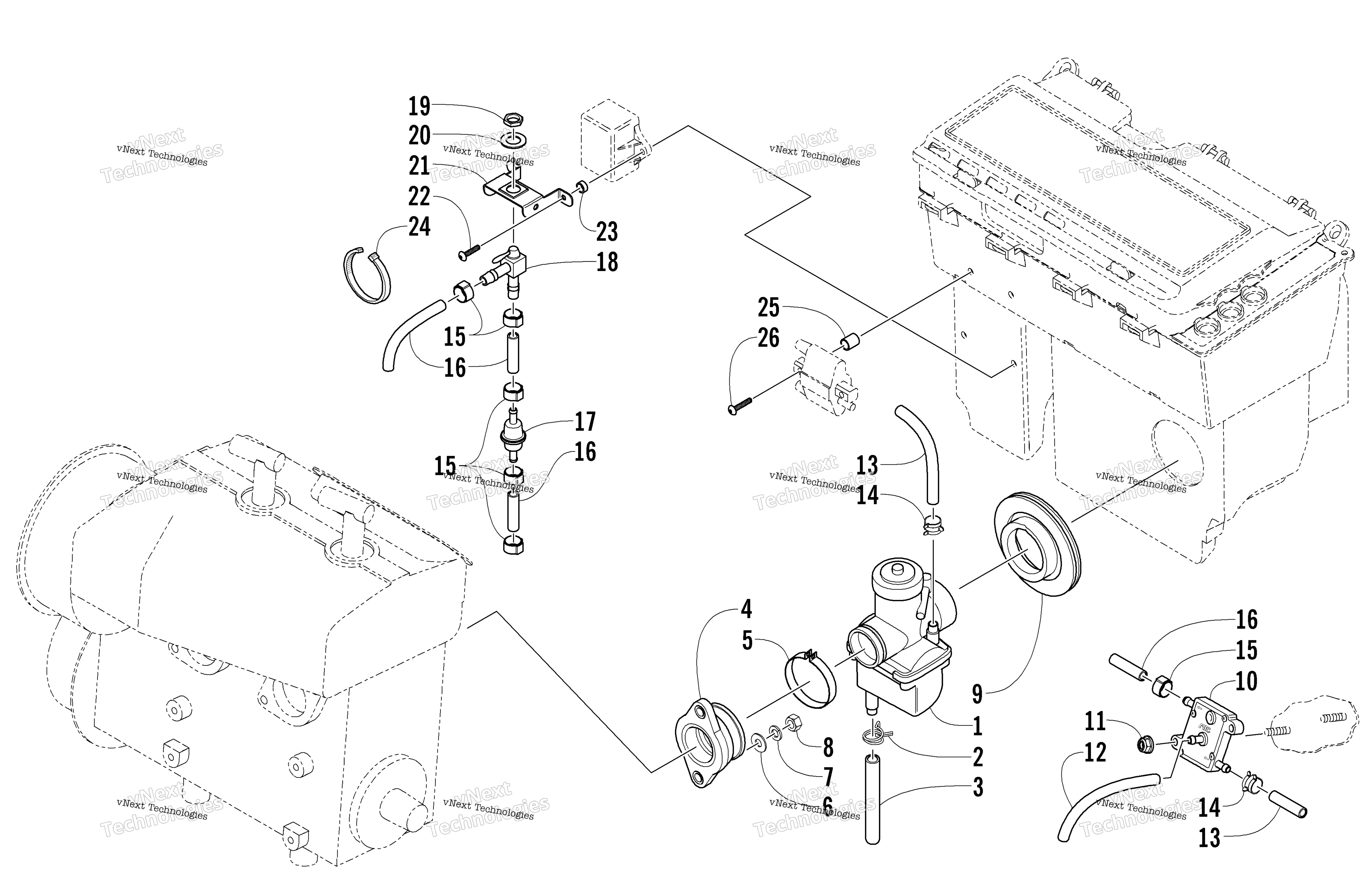 Карбюратор And Fuel Pump Assembly