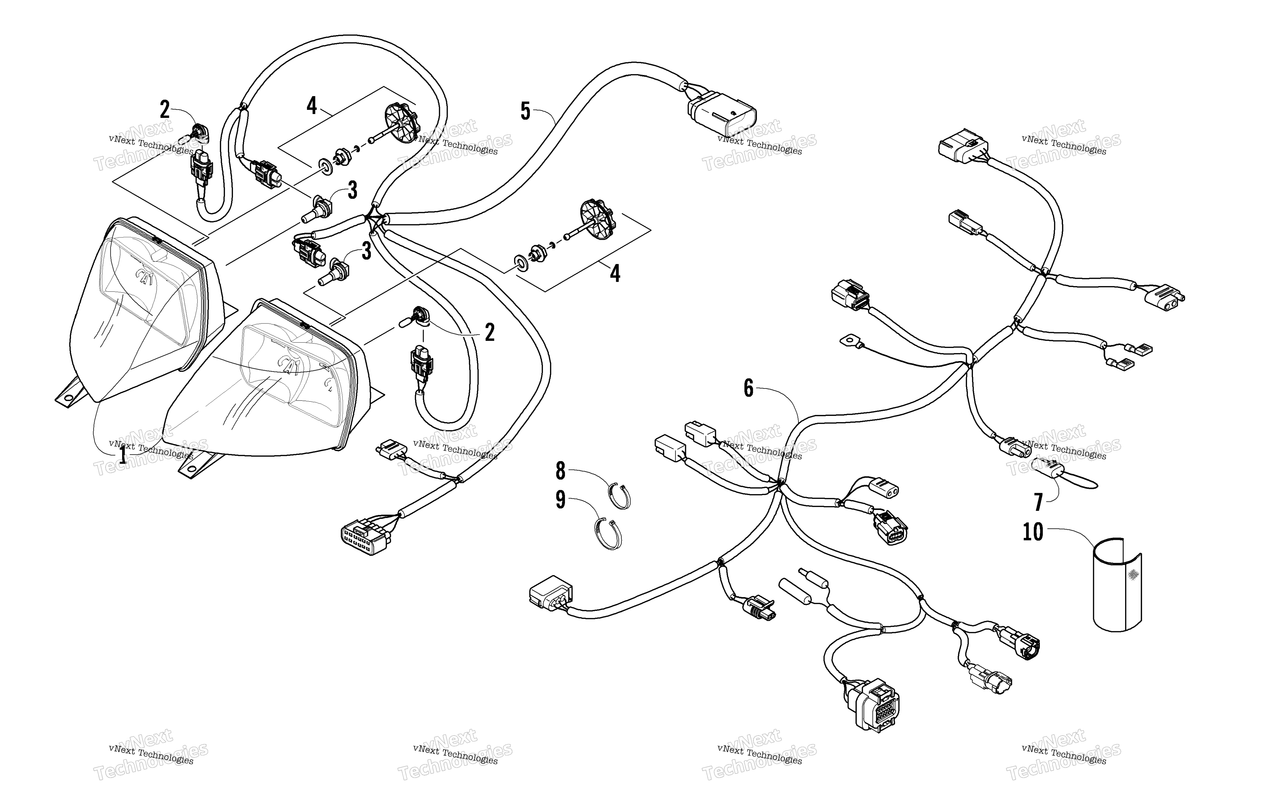 Фара And Wiring Assemblies