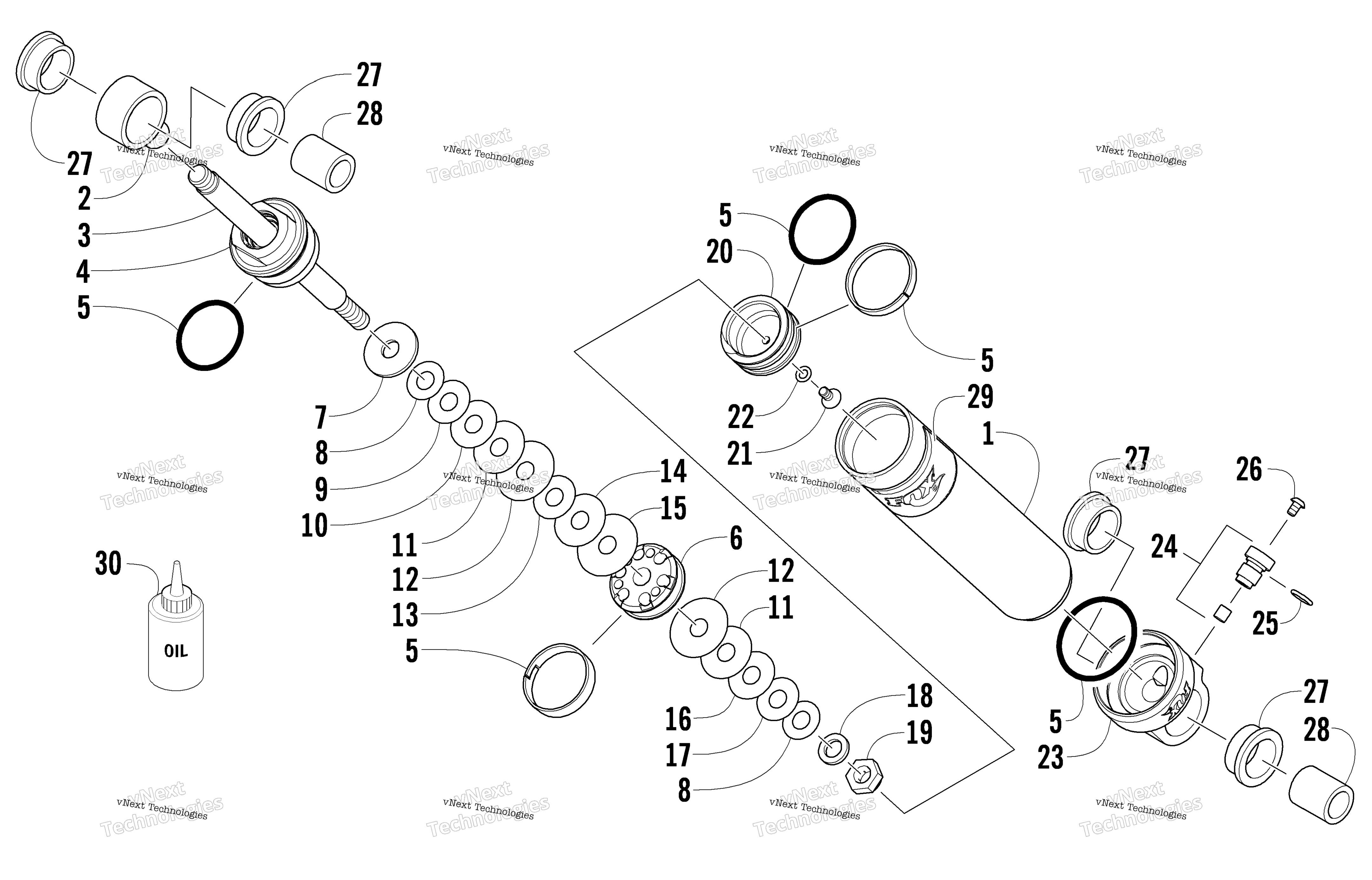 Задняя часть Suspension Rear Arm Shock Absorber