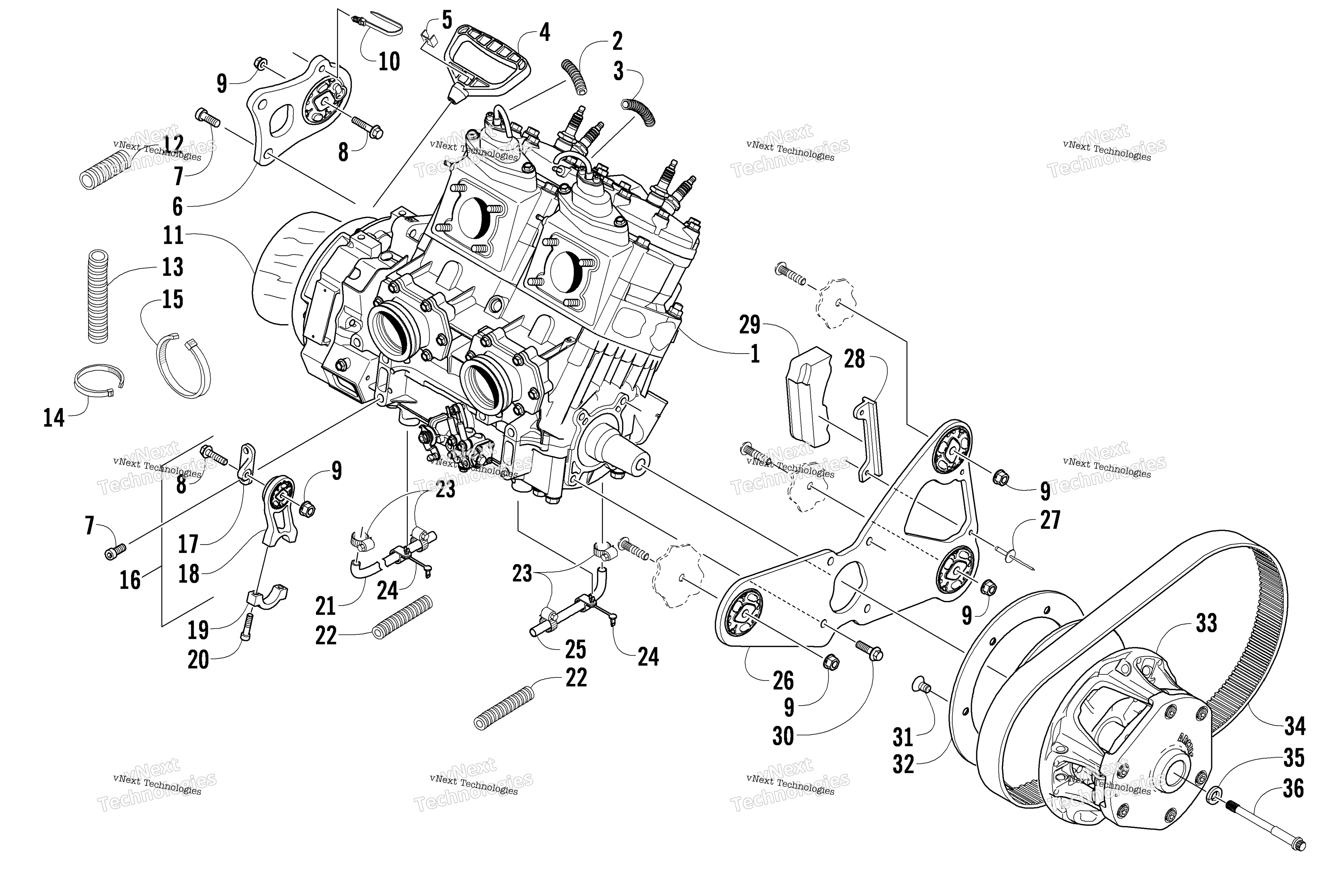 Двигатель And Related Parts