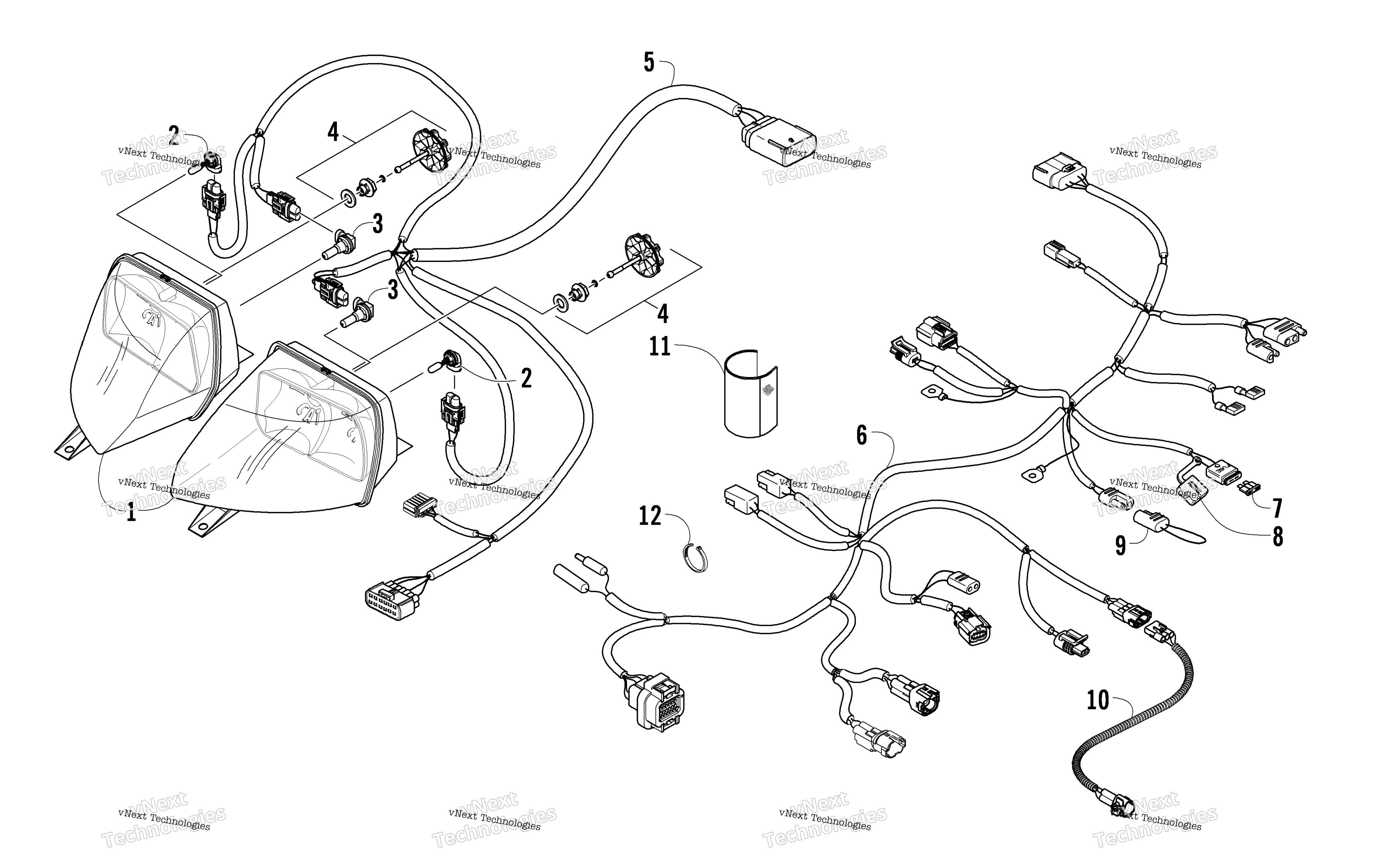 Фара And Wiring Assemblies
